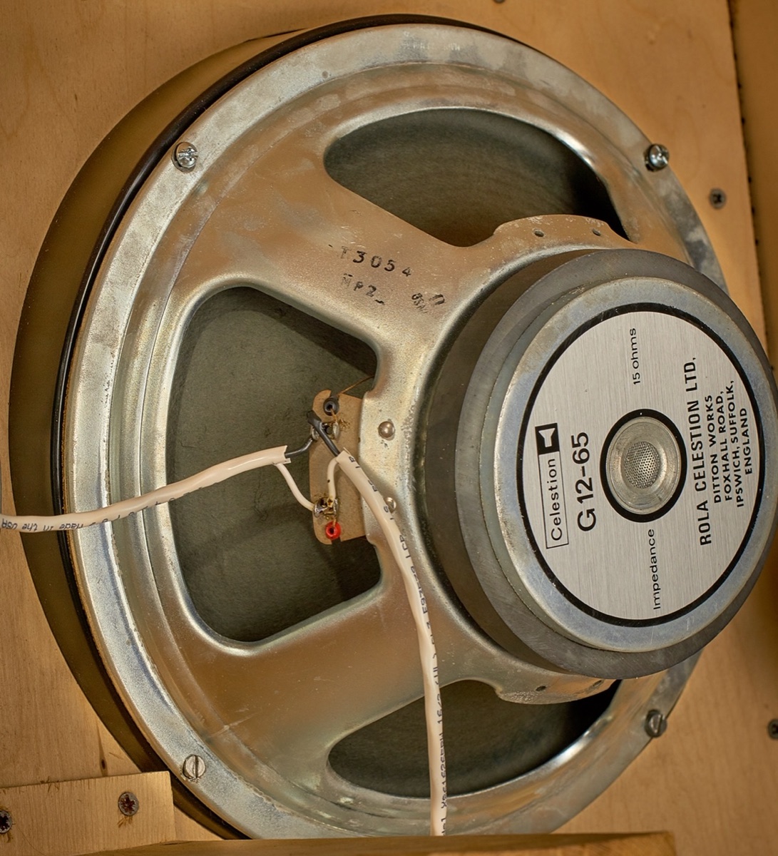 A Tilt-A-Speaker installed in a cabinet